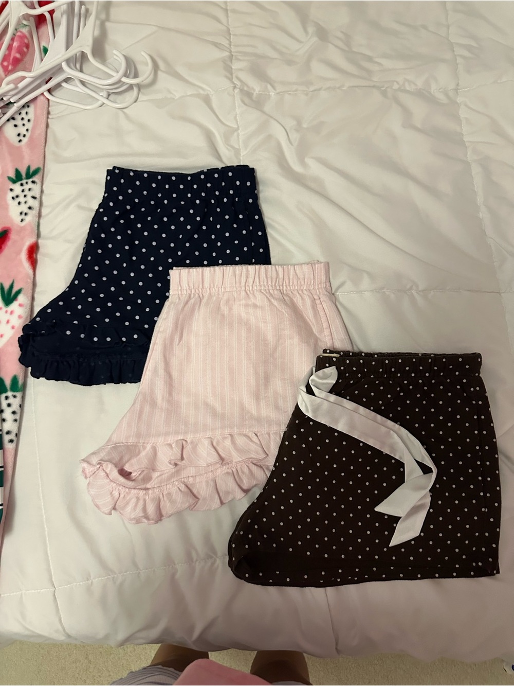 Hollister Sleep Shorts Bundle Navy, Pink, & Brown Patterned Shorts